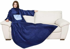 Coperta Con Maniche Blu