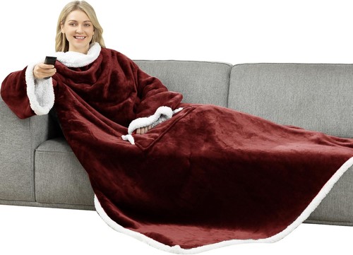 Coperta con maniche calda - , e