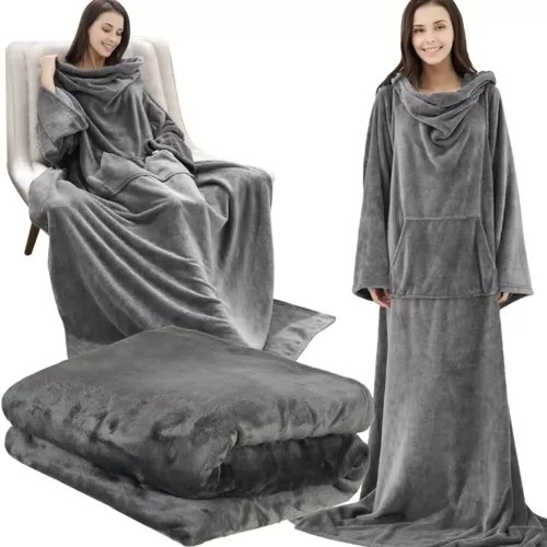Coperta pile con maniche - coperta,