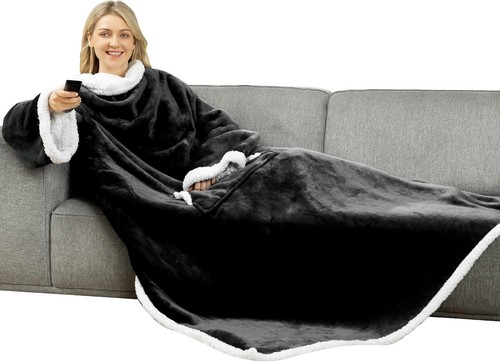 Coperta con maniche pile - con, maniche: